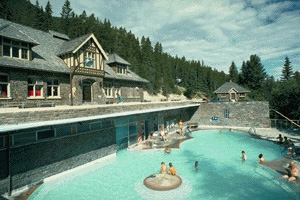 Upper Hot Springs, Parks Canada, Lynch, W., 1991 / Sources thermales Upper Hot Springs, Parcs Canada, Lynch, W., 1991